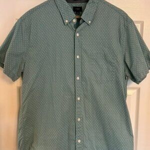 Mens JCrew Size L Short Sleeve button down
